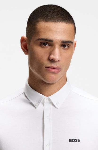 BOSS ST MOTION KORTÆRMET SKJORTE