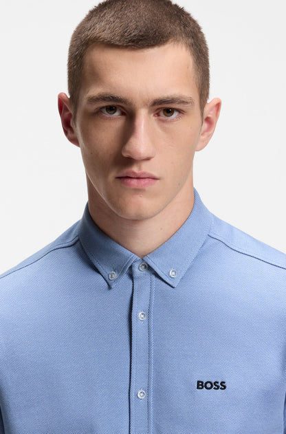 BOSS ST MOTION KORTÆRMET SKJORTE