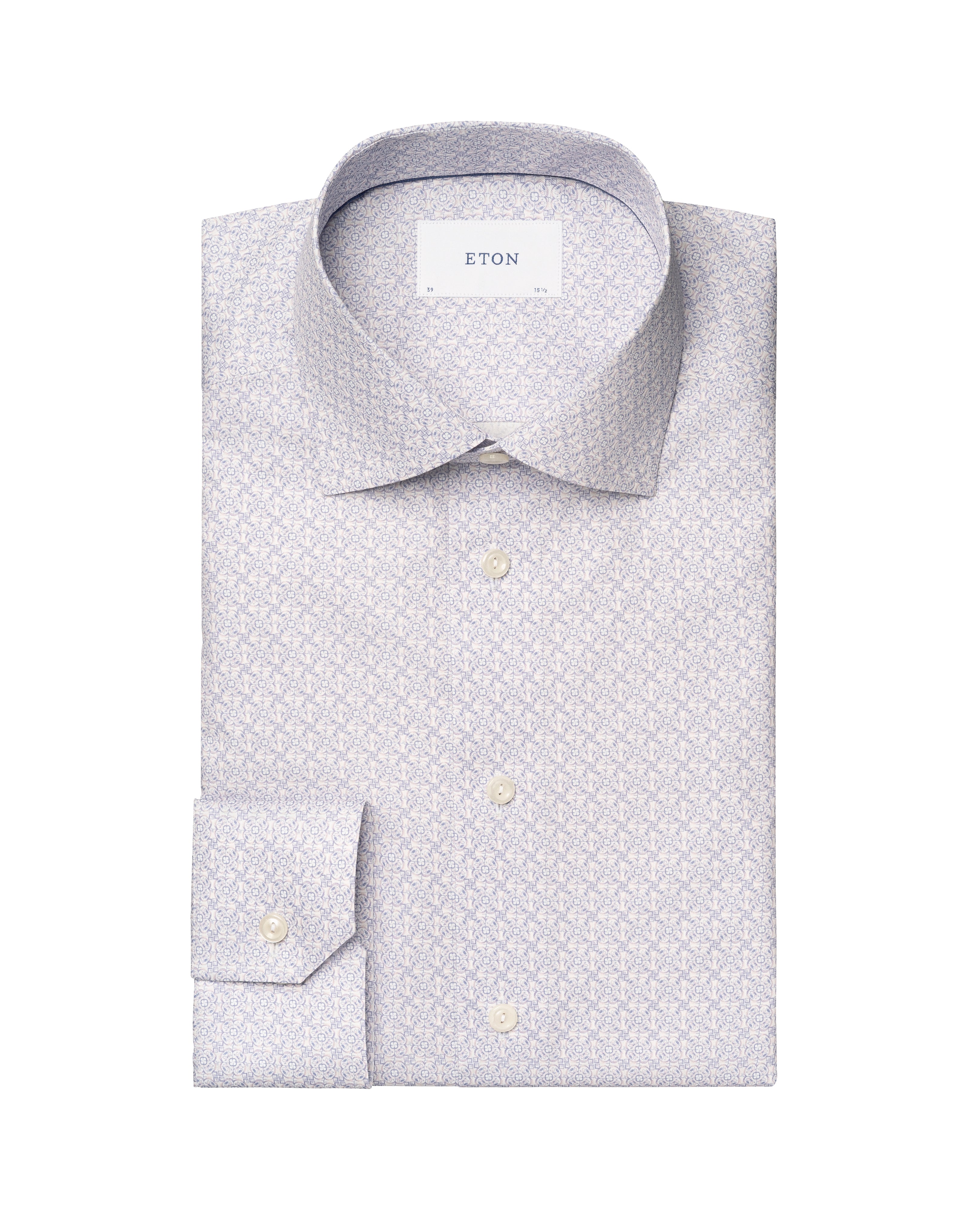 ETON GEOMETRIC SIGNATURE TWILL SHIRT – CONTEMPORARY FIT