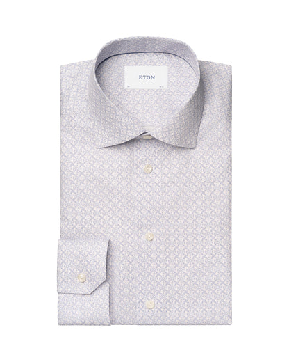ETON GEOMETRIC SIGNATURE TWILL SHIRT – CONTEMPORARY FIT