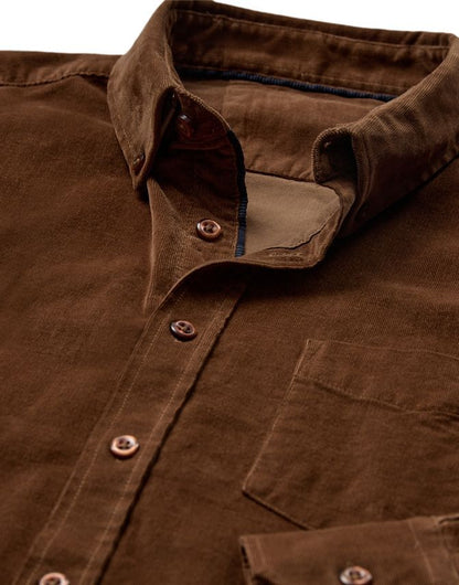 BLACK BLUE FLØJLSSKJORTE