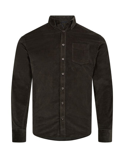 BLACK BLUE FLØJLSSKJORTE