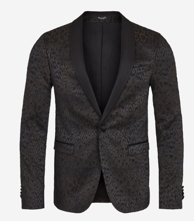 SAND RC – RINGE SJ ST JACQUARD BLAZER BRONZE/BLACK