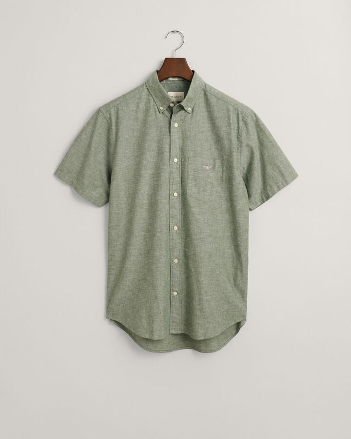 REG COTTON LINEN SS SHIRT