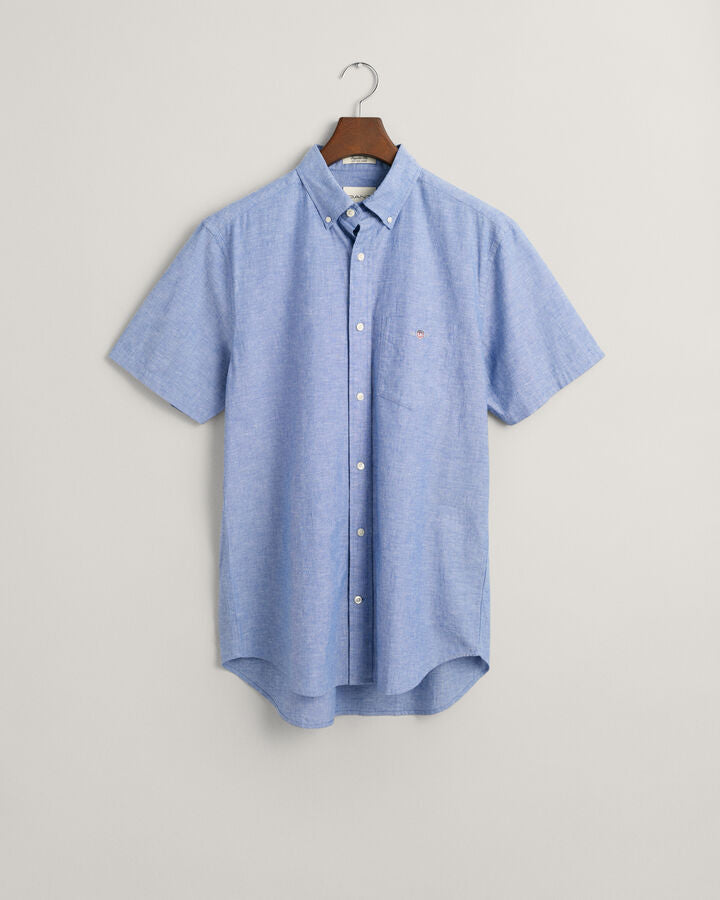 REG COTTON LINEN SS SHIRT