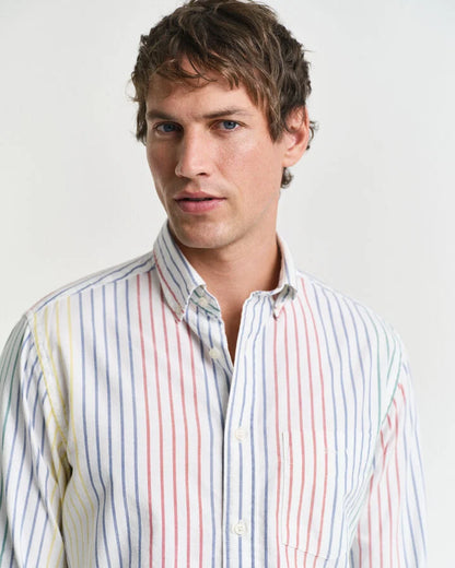 GANT ARCHIVE MULTI STRIPE SKJORTE