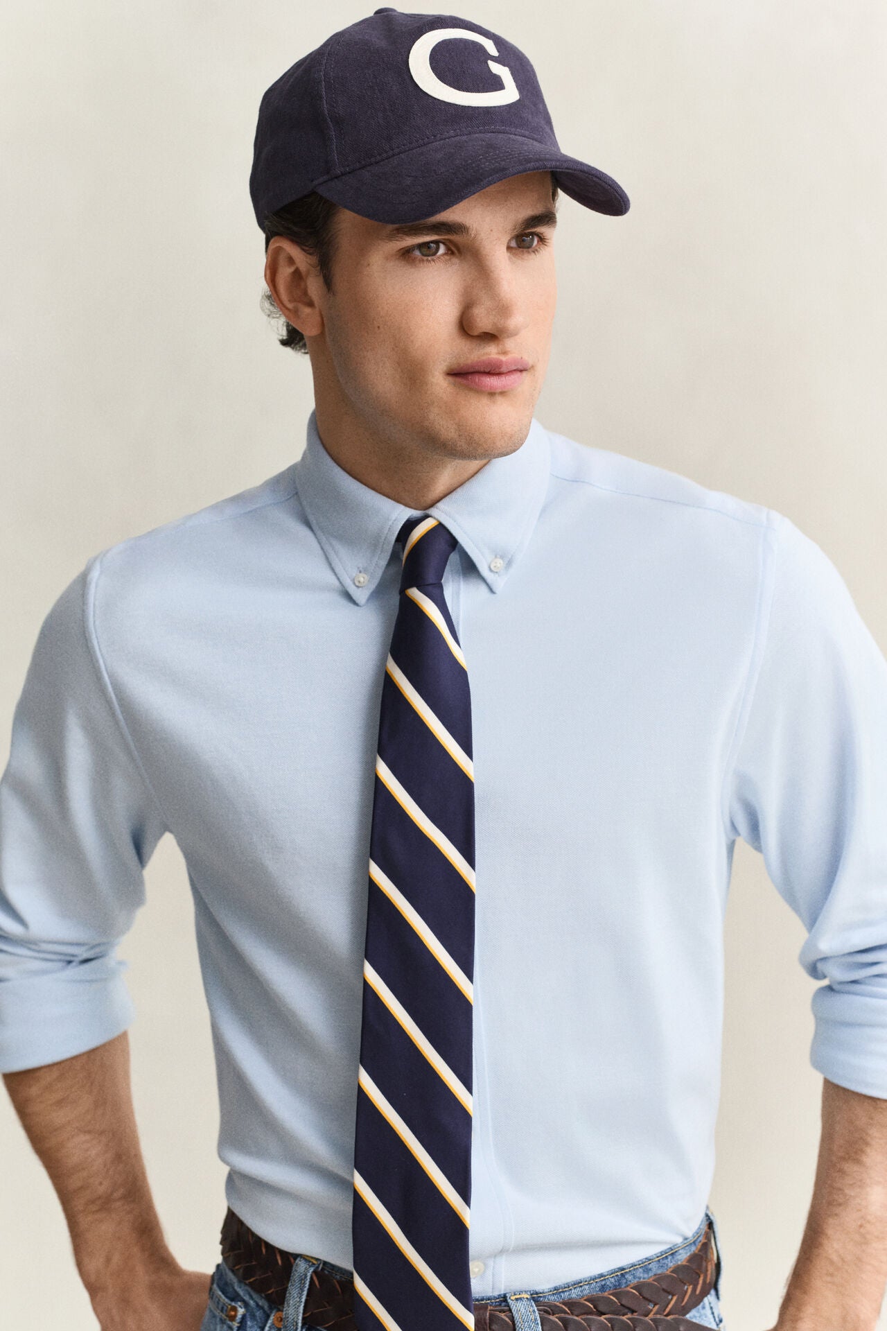 GANT REG JERSEY PIQUE STRETCH SHIRT