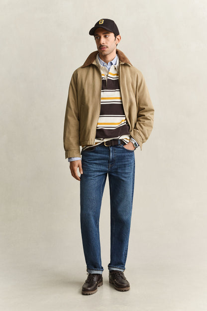 GANT STRIPED HEAVY RUGGER POLO