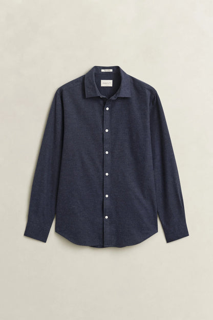GANT REGULAR FLANNEL MELANGE SKJORTE