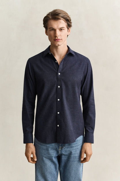 GANT REGULAR FLANNEL MELANGE SKJORTE