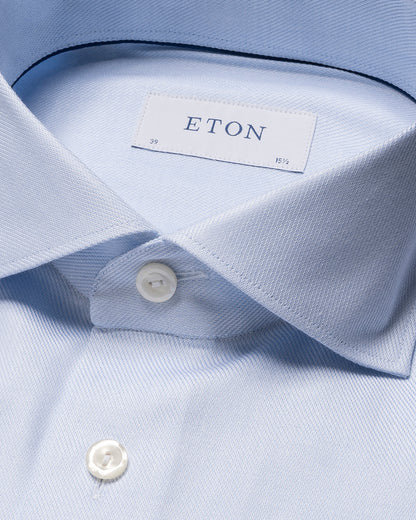 ETON MELANGE FINE TWILL SKJORTE