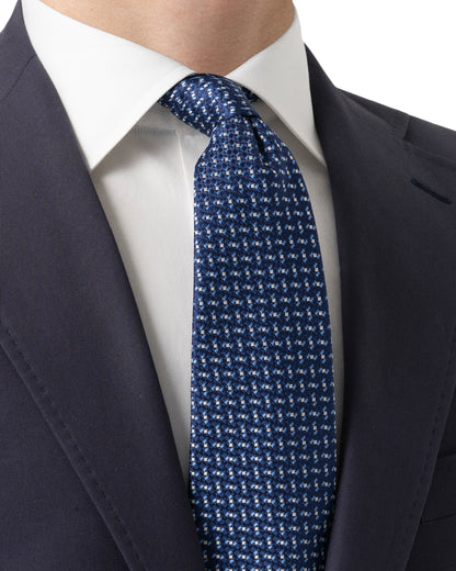 Geometric Woven Silk Tie