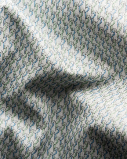 ETON PAPEGØJE PRINT SIGNATUR TWILL SKJORTE