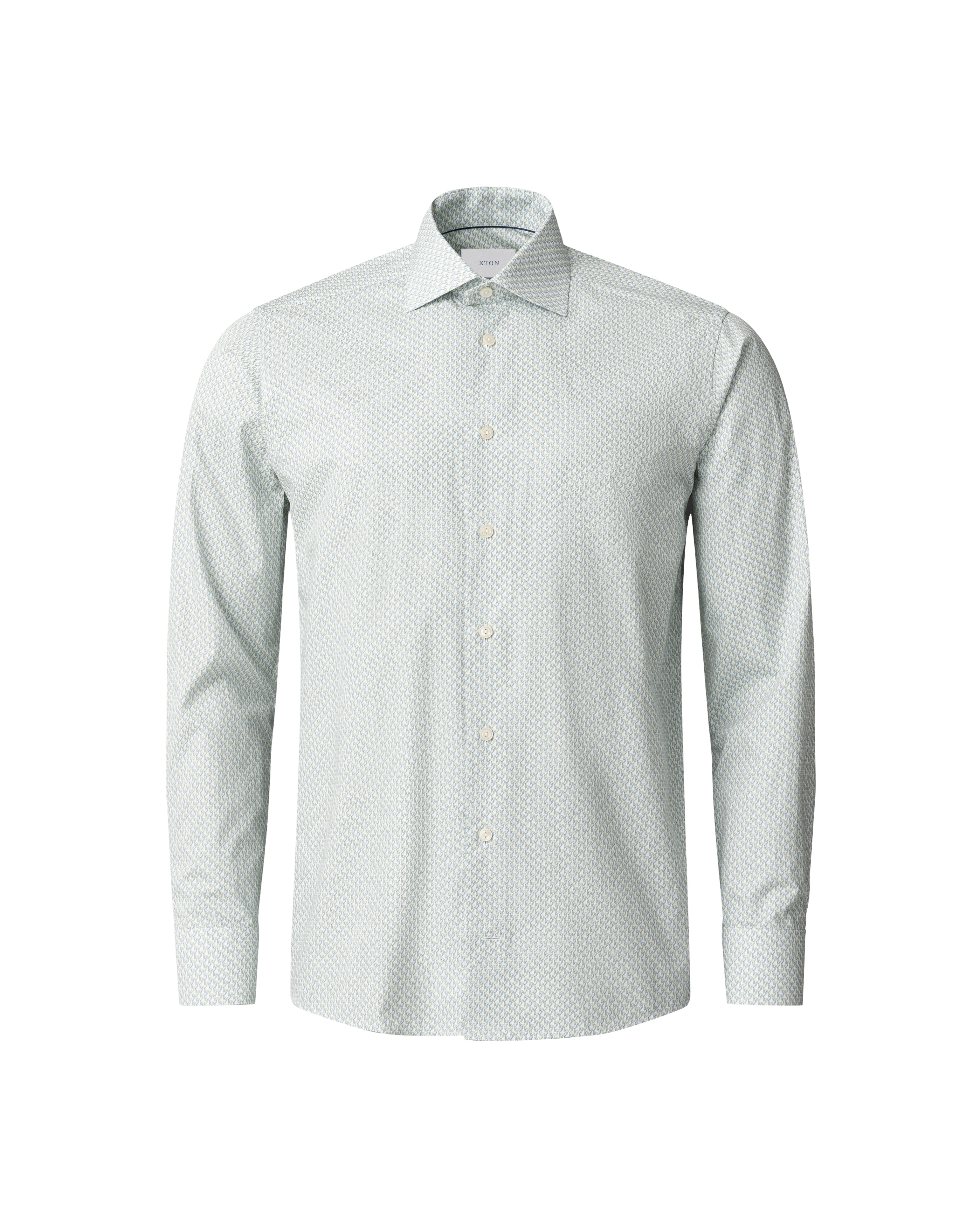 ETON PAPEGØJE PRINT SIGNATUR TWILL SKJORTE