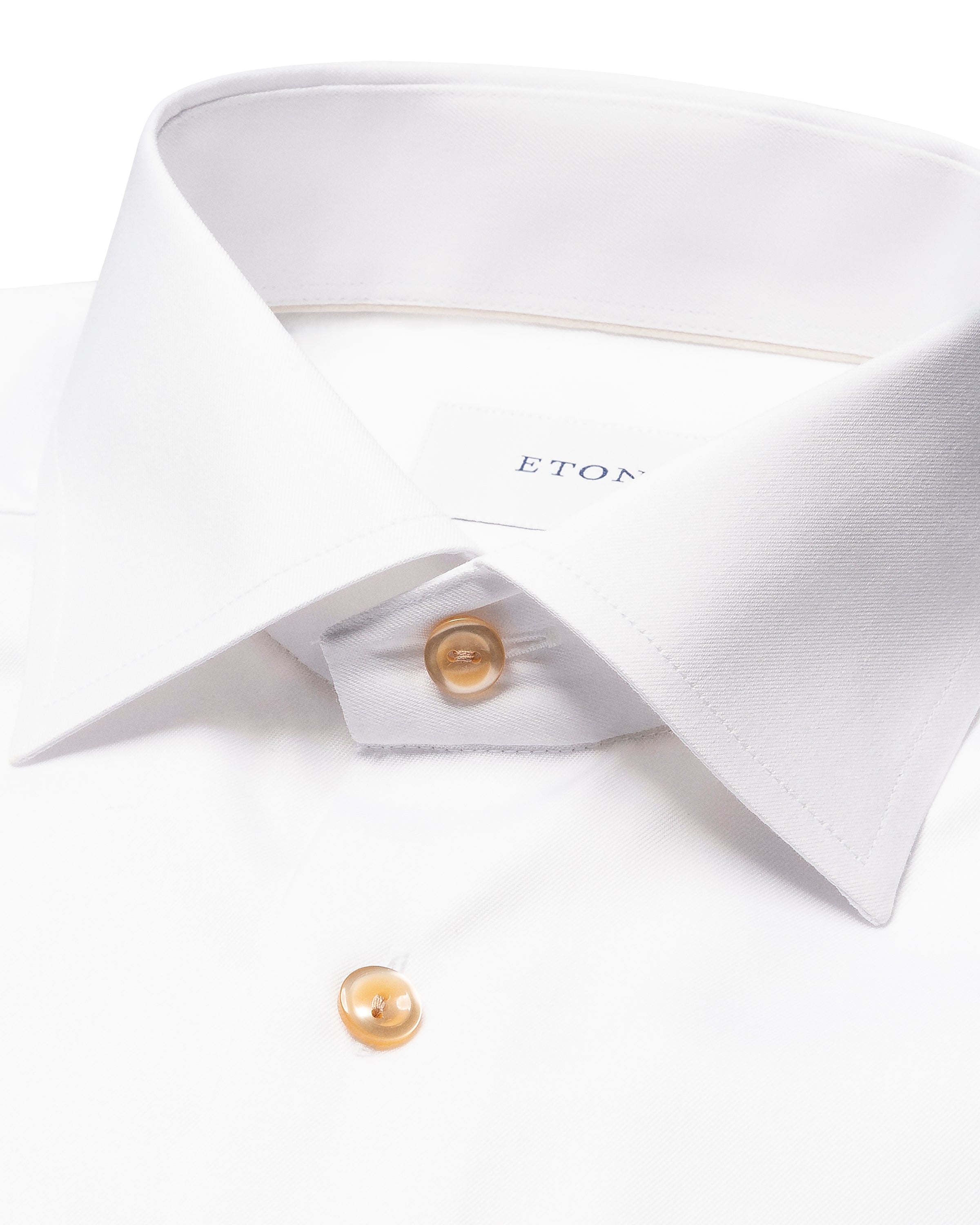 ETON SIGNATUR TWILL BEIGE EFFEKT SKJORTE