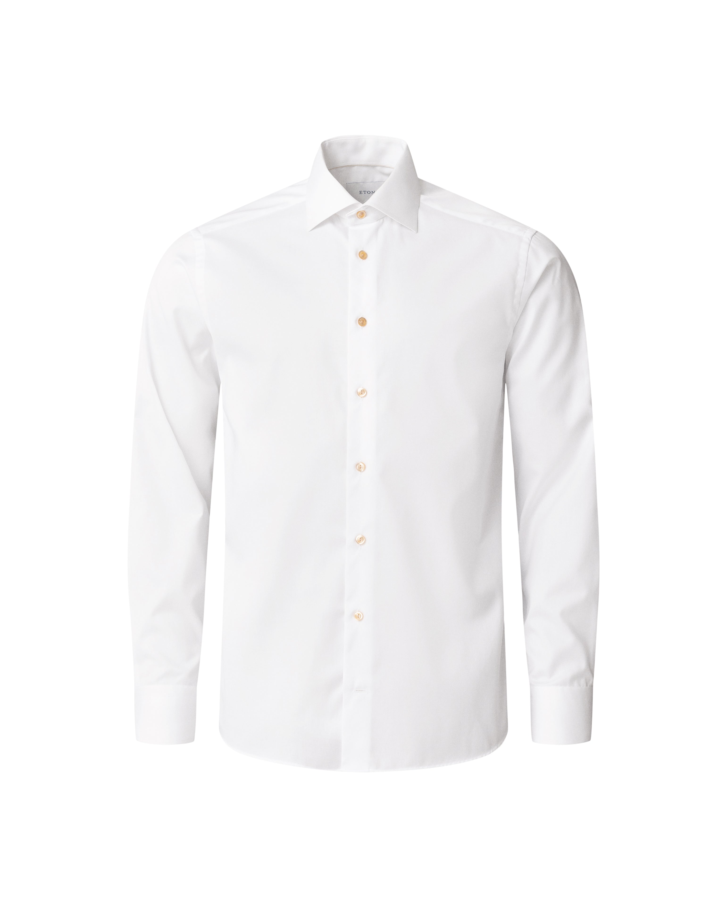ETON SIGNATUR TWILL BEIGE EFFEKT SKJORTE