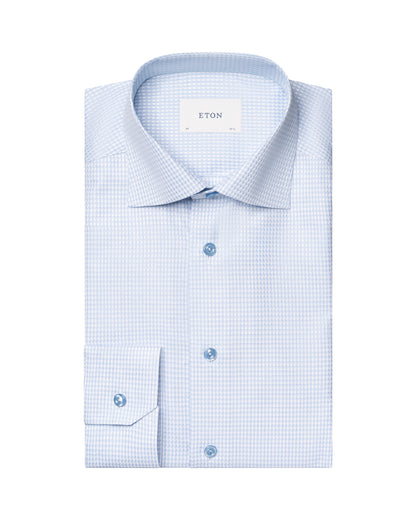 ETON CHECK DOBBY SKJORTE