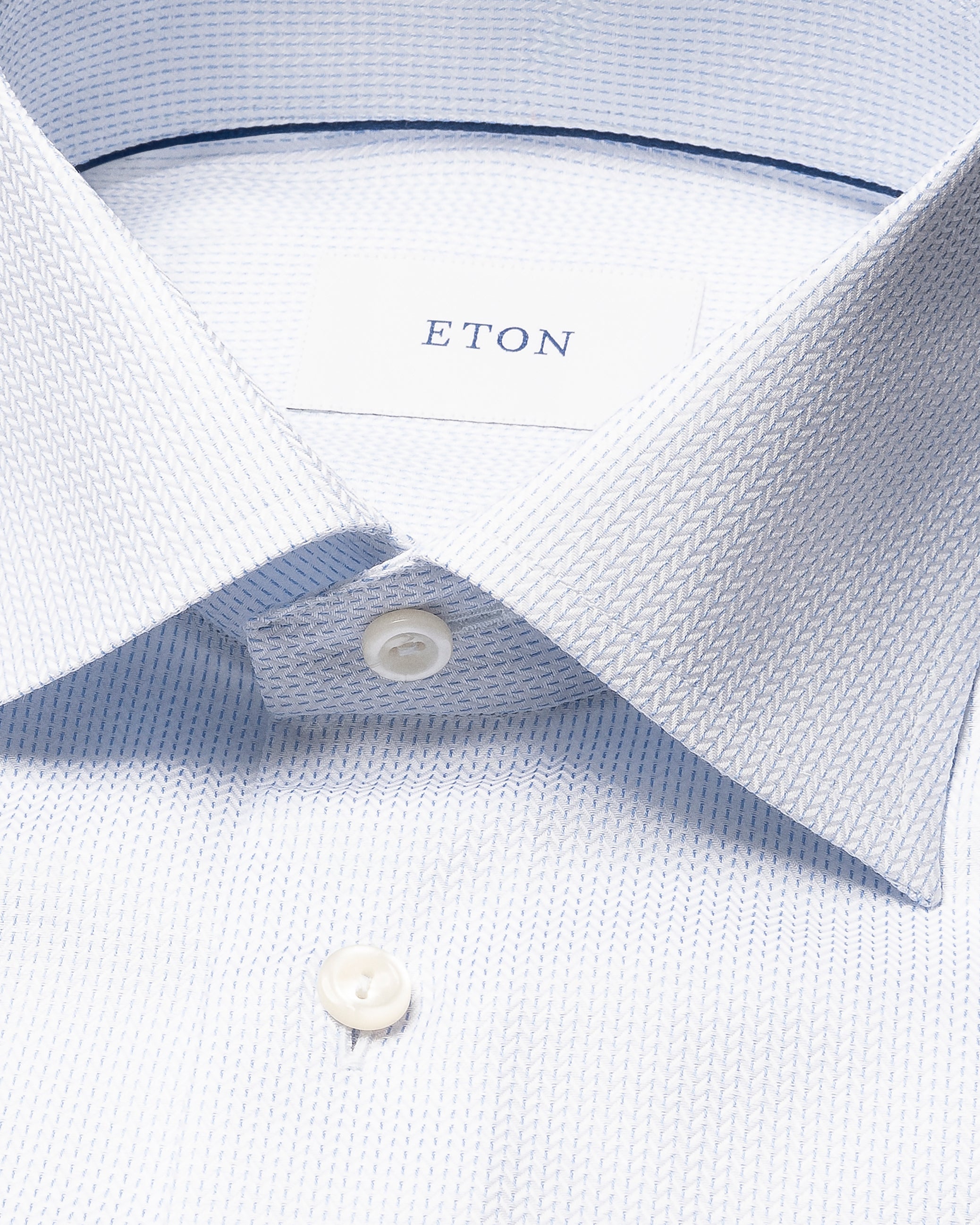 ETON HERRINGBONE DOBBY SKJORTE
