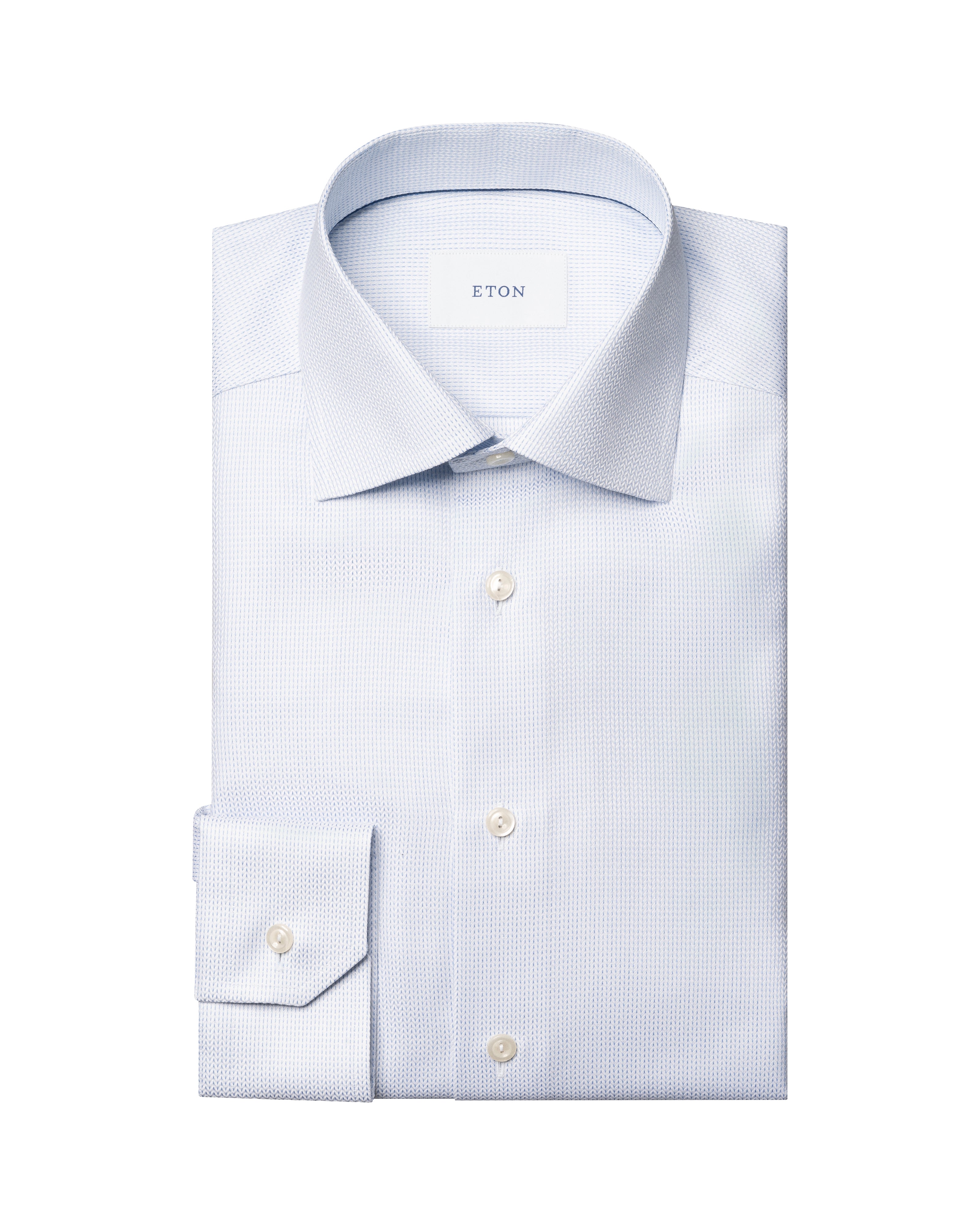 ETON HERRINGBONE DOBBY SKJORTE