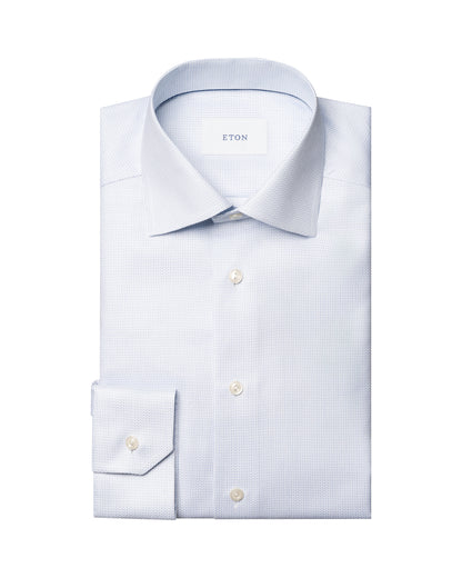 ETON HERRINGBONE DOBBY SKJORTE