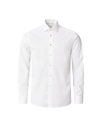 ETON SOLID SIGNATURE TWILL BEIGE EFFECT SHIRT – CONTEMPORARY FIT