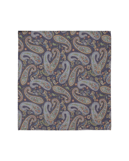 ETON TWO-FACE WOOL POCKET SQUARE