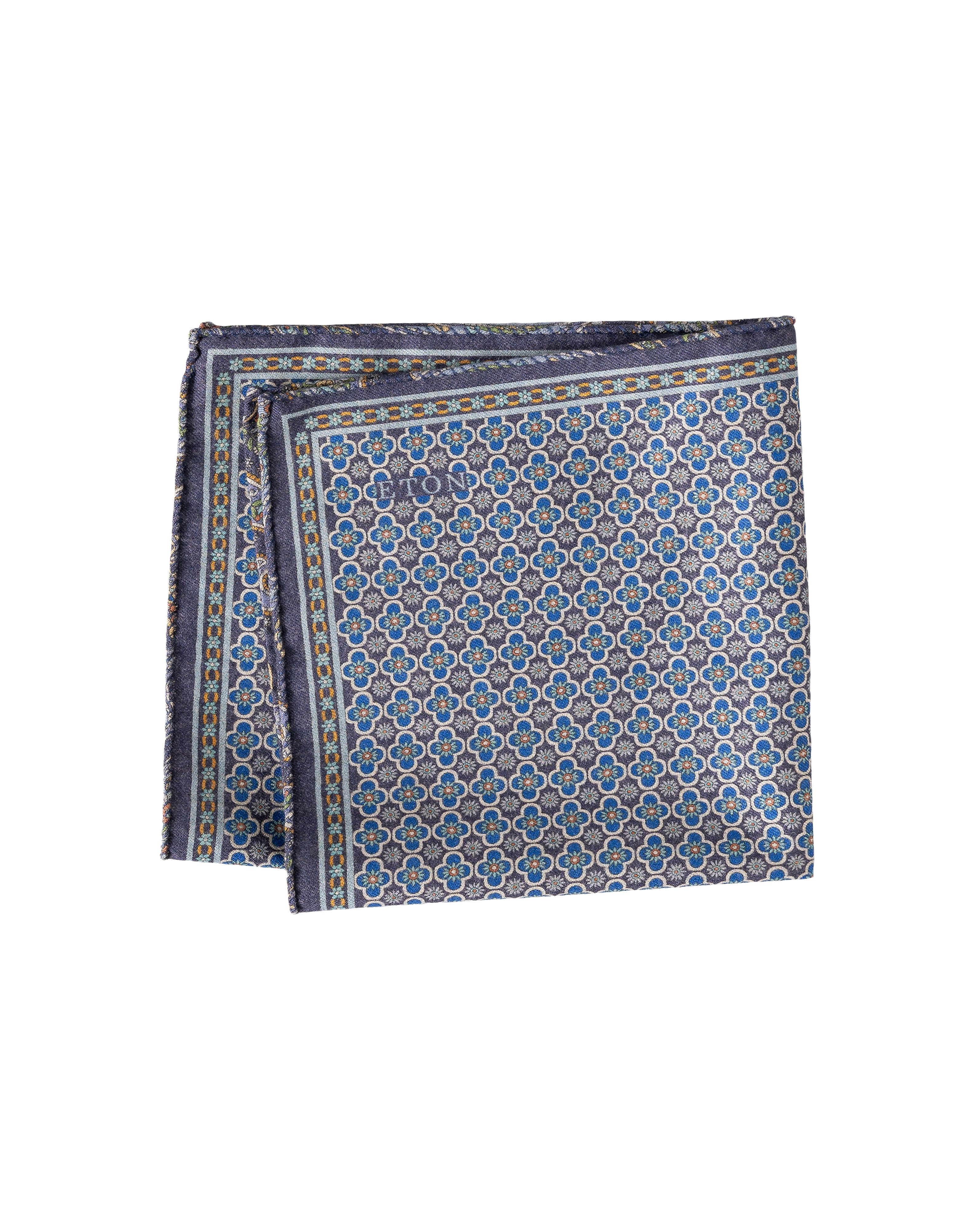 ETON TWO-FACE WOOL POCKET SQUARE