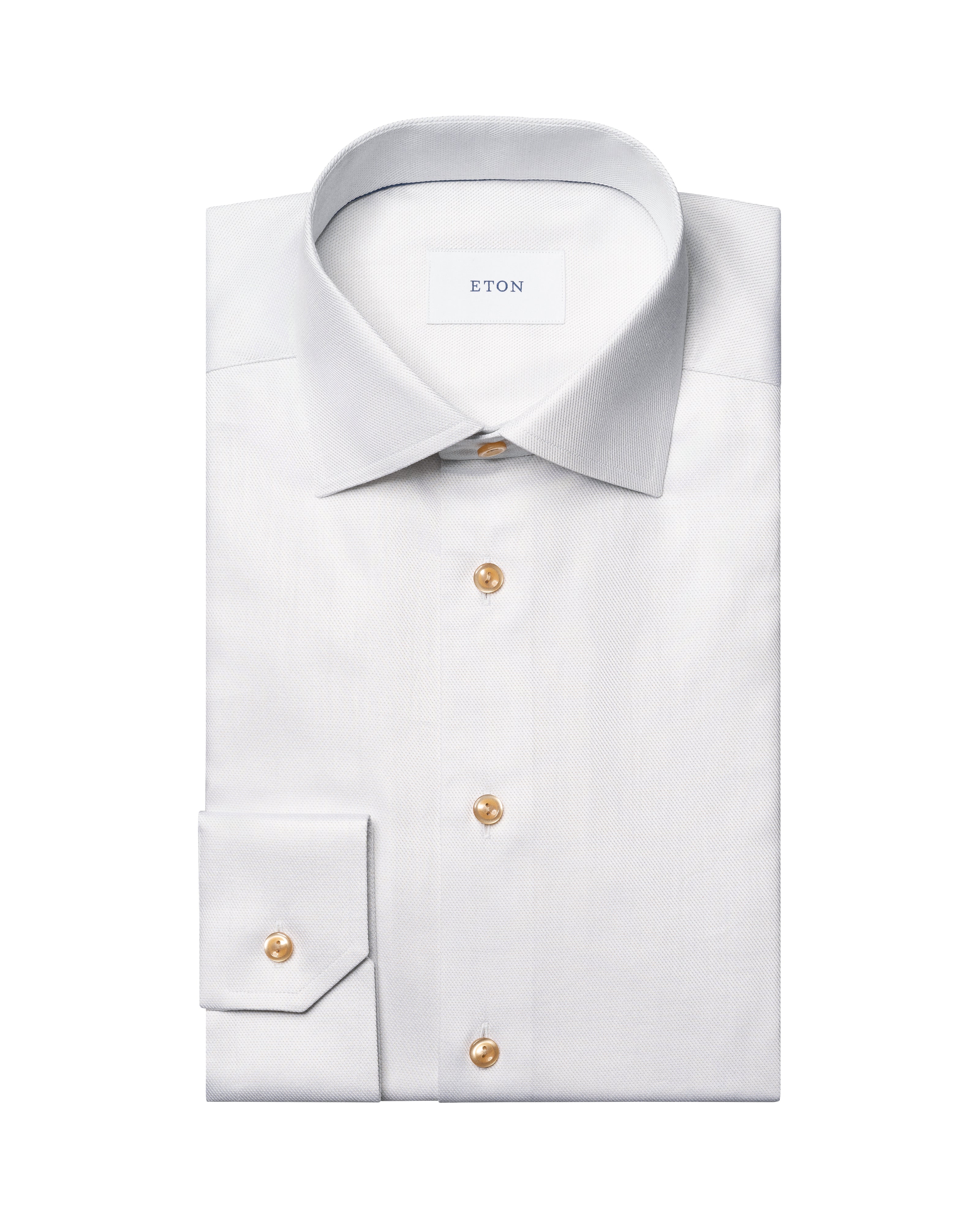 ETON SEMI SOLID TWILL SKJORTE
