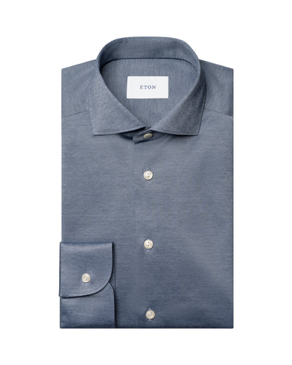 ETON FILO DI SCOZIA KNIT SKJORTE